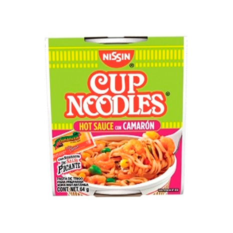 SOPA CAMARON NISSIN HOT SAUCE DE 64...