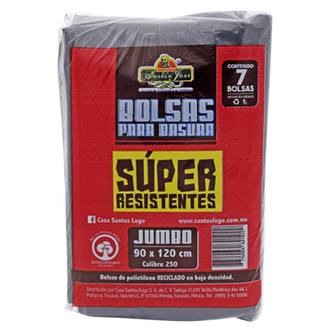 BOLSA NEGRA RECICLABLE SUPERRESISTE...