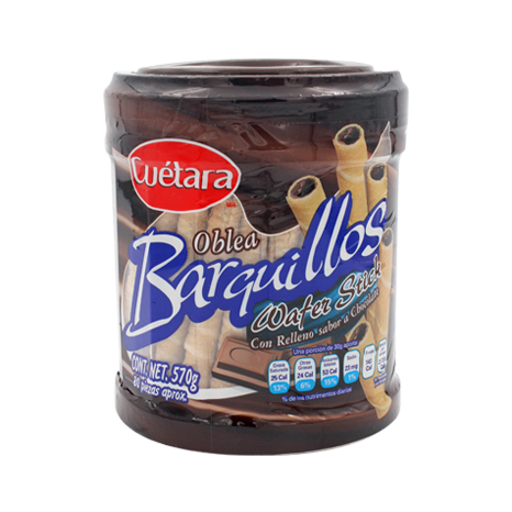 BARQUILLO RELLENO CHOCOLATE CUETARA...