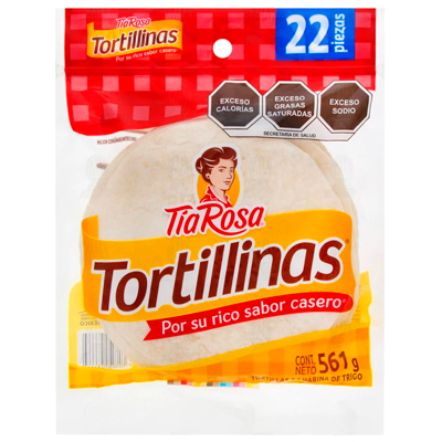 TORTILLINAS TIA ROSA 561 G 22 PIEZA...