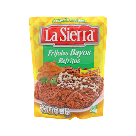 FRIJOL REFRITO BAYO LA SIERRA POUCH...