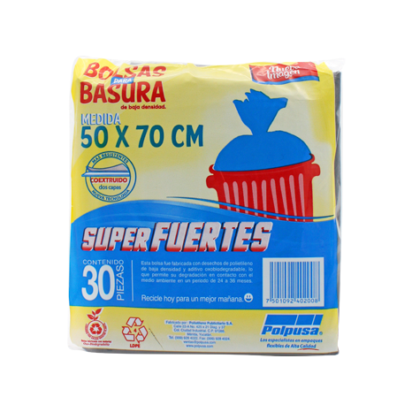 BOLSA NEGRA COEXTRUIDA C 160 50 X 7...