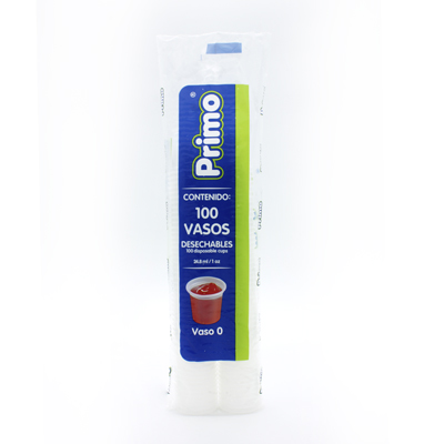 VASO DE PLASTICO NUM 0 PRIMO CUEVAS...
