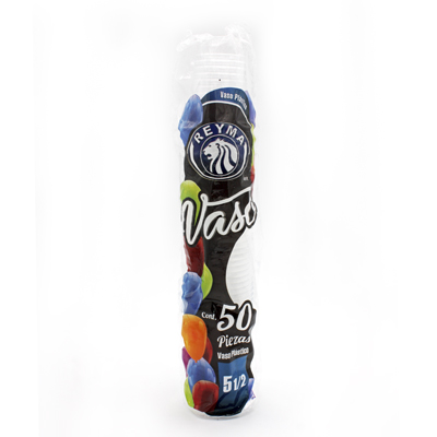 VASO PLASTICO NUM 5.5 REYMA PAQUETE...