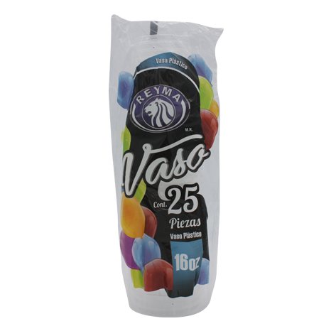 VASO PLASTICO NUM 16 REYMA PAQUETE ...
