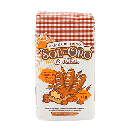 HARINA DE TRIGO INTEGRAL SOL DE ORO...